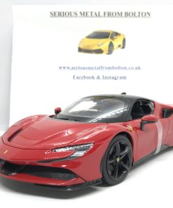 BBURAGO 16015R 2019 FERRARI SF90 STRADALE HYBRID RED 1:18 SCALE