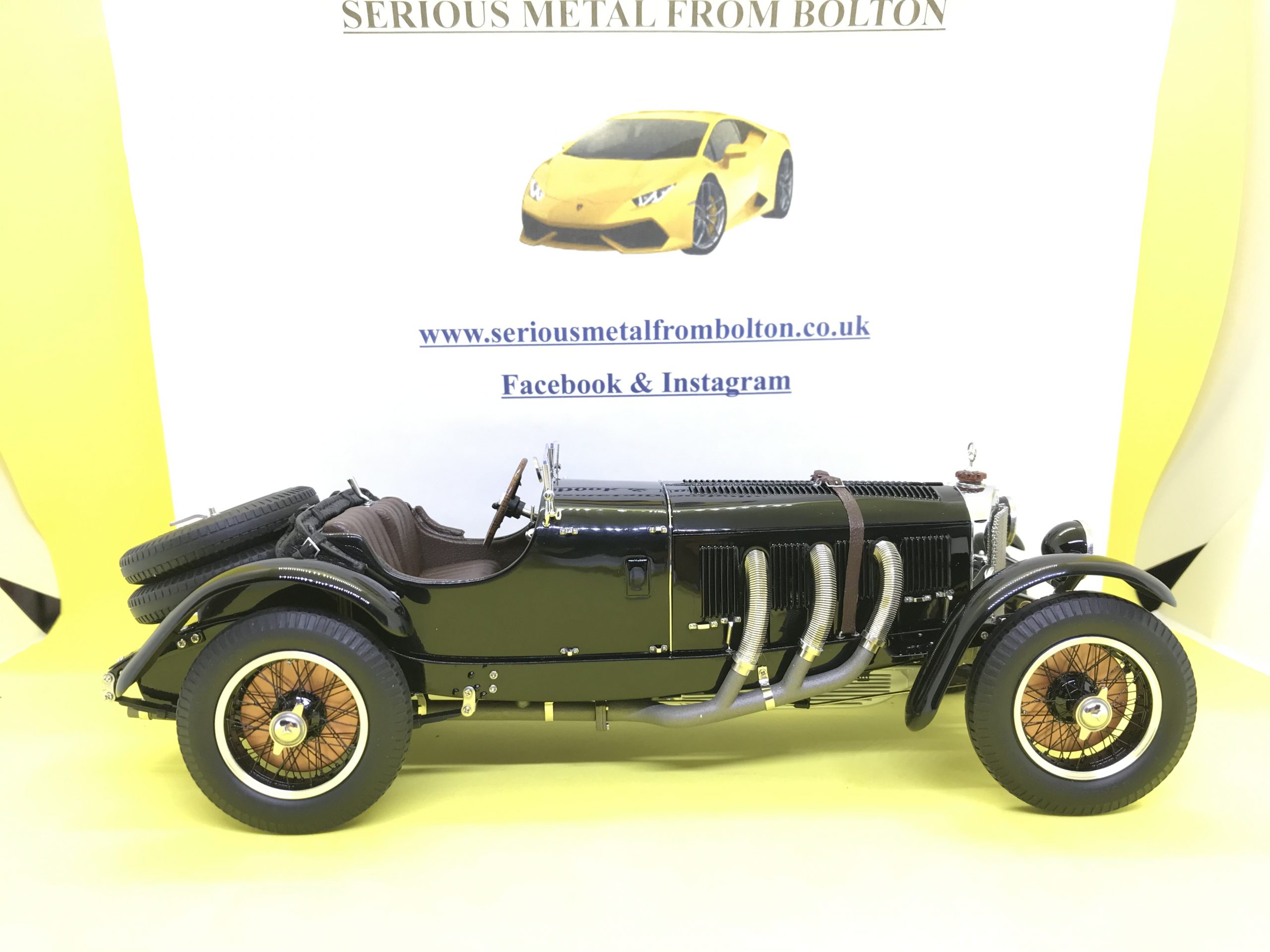CMC M-208 MERCEDES BENZ SSK 1930 BLACK LIMITED EDITION ONLY 800 1:18 SCALE - Image 14
