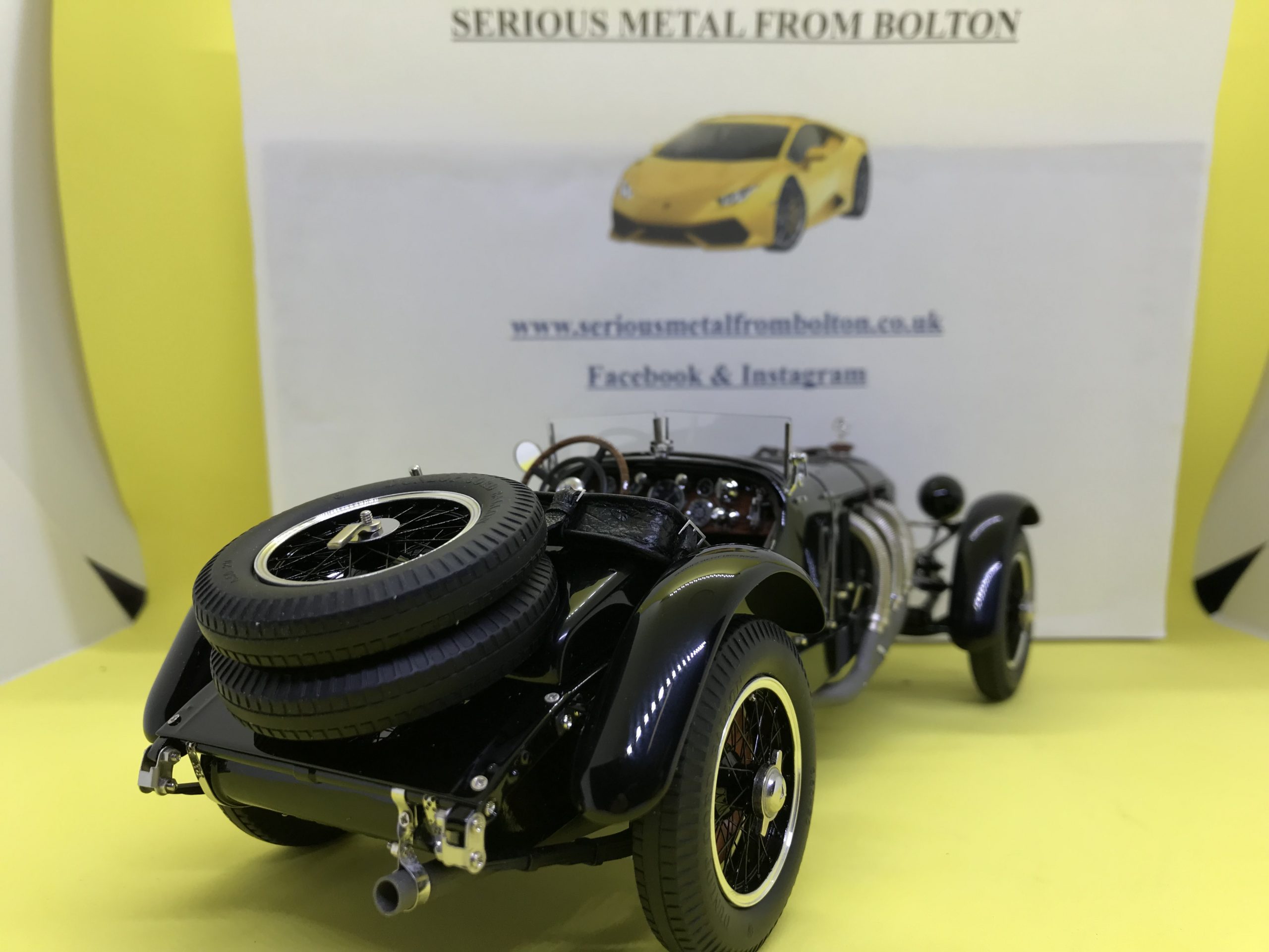CMC M-208 MERCEDES BENZ SSK 1930 BLACK LIMITED EDITION ONLY 800 1:18 SCALE - Image 13