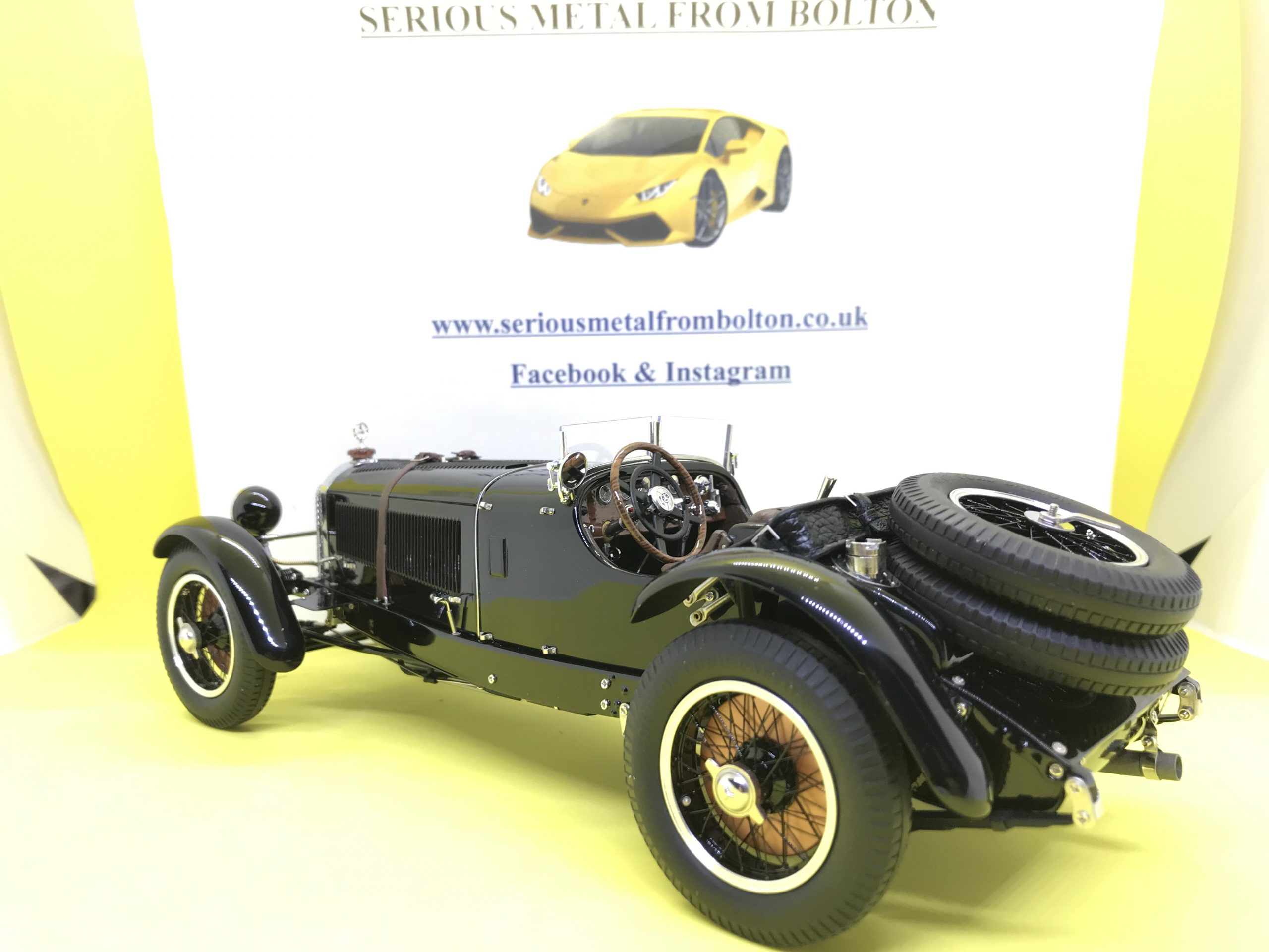 CMC M-208 MERCEDES BENZ SSK 1930 BLACK LIMITED EDITION ONLY 800 1:18 SCALE - Image 9