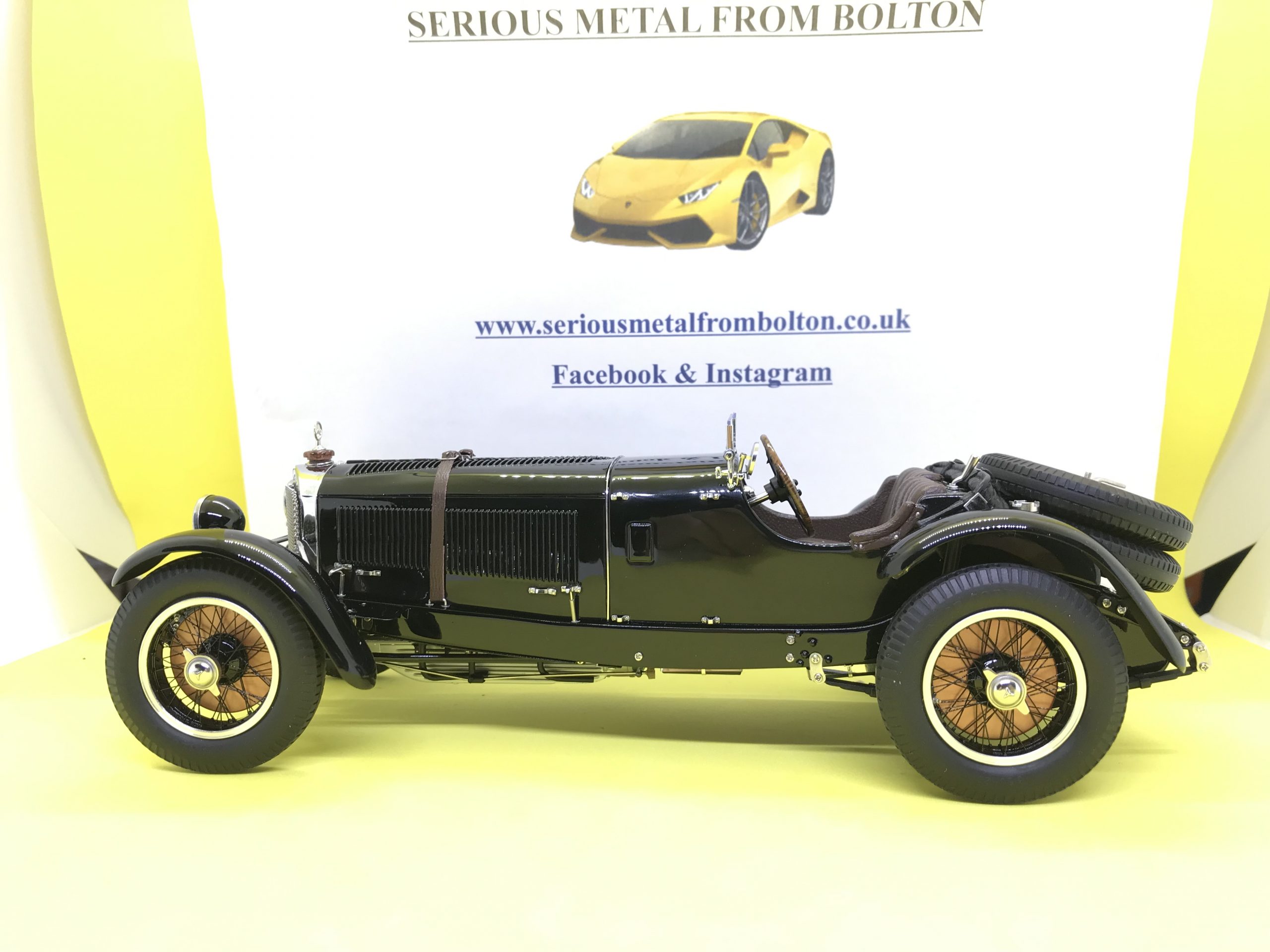 CMC M-208 MERCEDES BENZ SSK 1930 BLACK LIMITED EDITION ONLY 800 1:18 SCALE - Image 8
