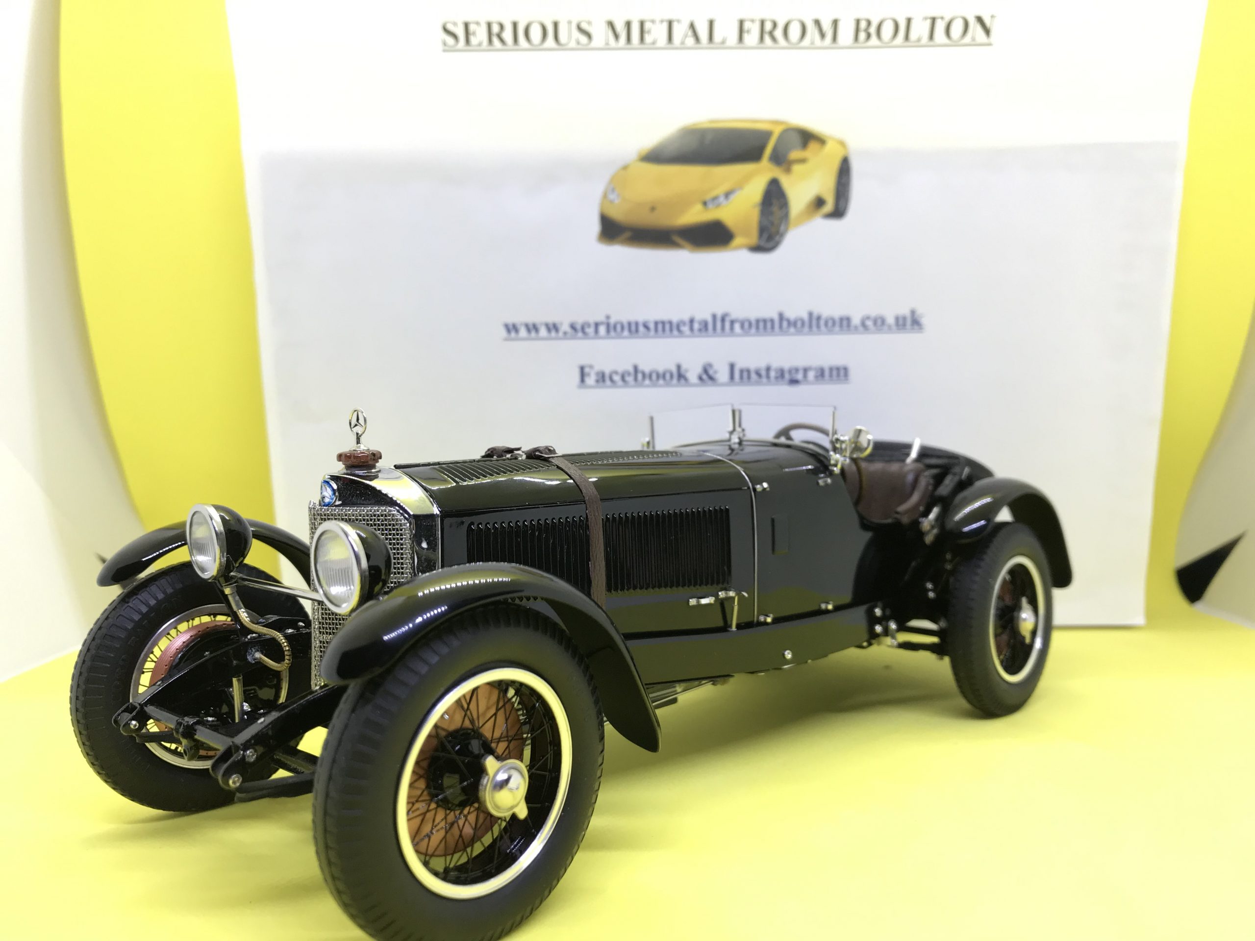 CMC M-208 MERCEDES BENZ SSK 1930 BLACK LIMITED EDITION ONLY 800 1:18 SCALE