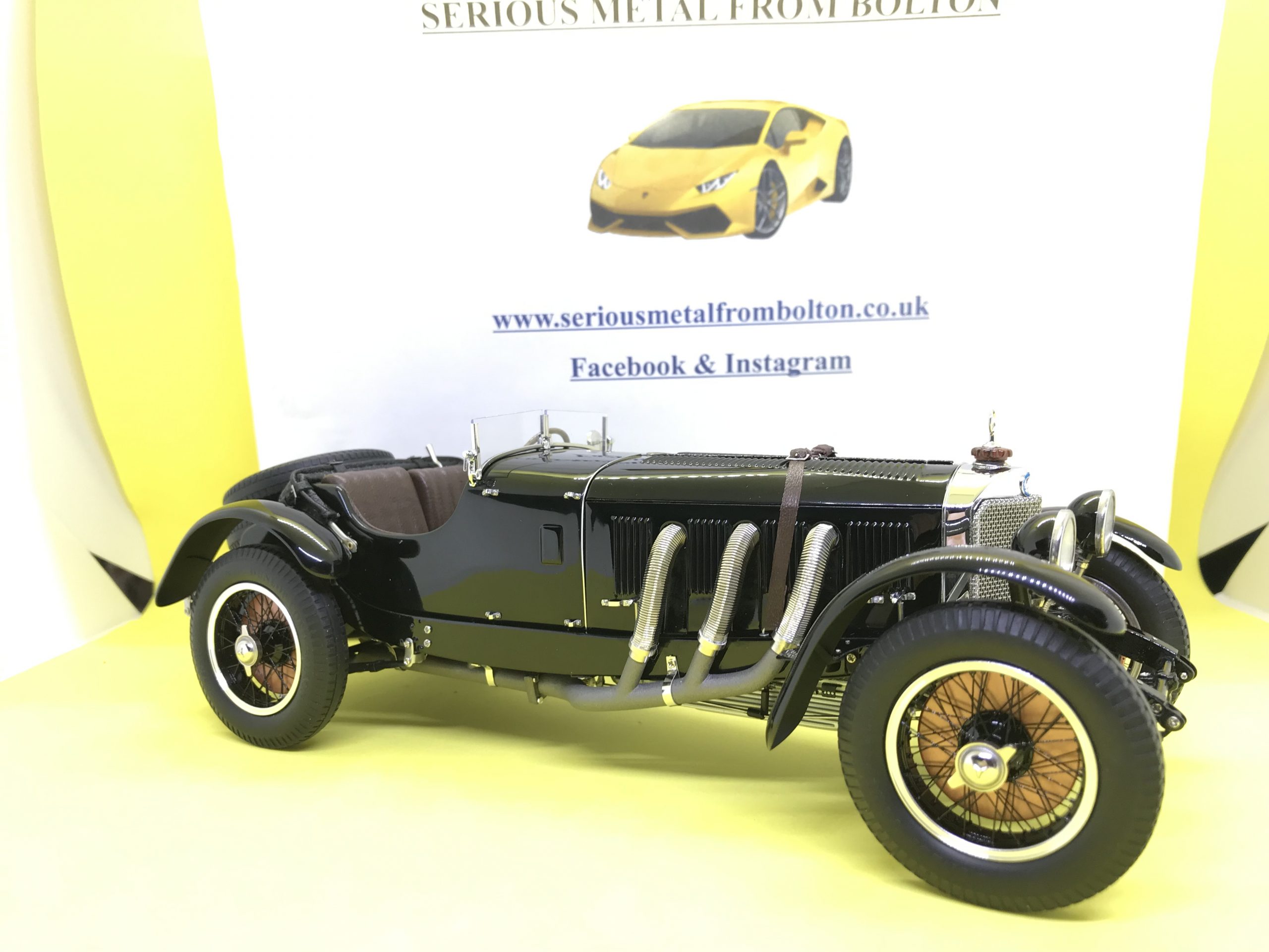 CMC M-208 MERCEDES BENZ SSK 1930 BLACK LIMITED EDITION ONLY 800 1:18 SCALE - Image 5