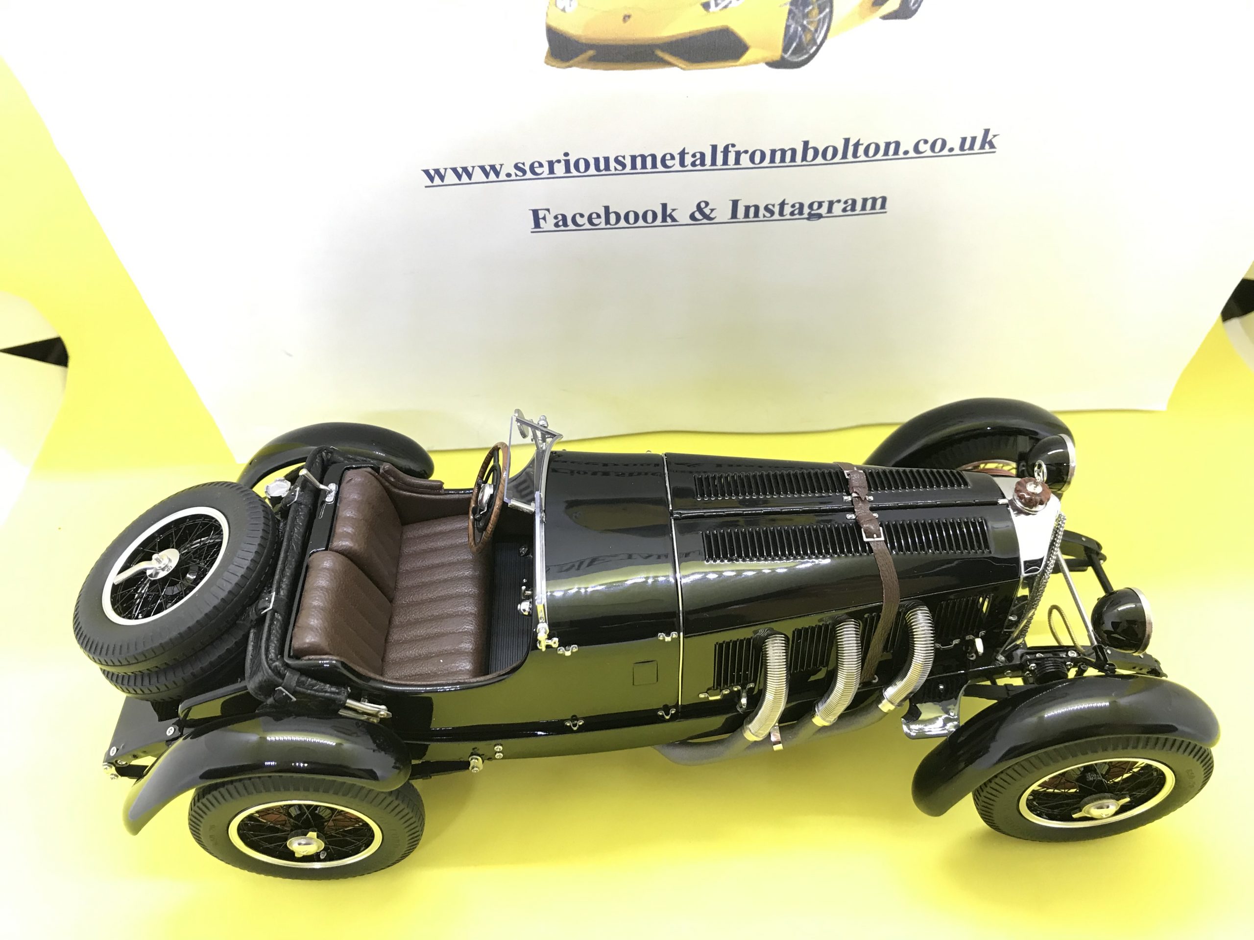 CMC M-208 MERCEDES BENZ SSK 1930 BLACK LIMITED EDITION ONLY 800 1:18 SCALE - Image 3