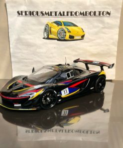 Alternative view of ALMOST REAL ALM840108 McLAREN P1 GTR JAMES HUNT 40TH ANNIVERSARY BLACK 1:18
