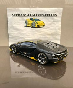 AUTOart 79114A LAMBORGHINI CENTENARIO CLEAR CARBON WITH YELLOW ACCENTS 1:18 - Image 8