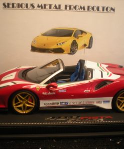 BBR P18162LA FERRARI 488 PISTA SPYDER LAUDA VERSION LIMITED EDITION 138 ONLY 1:18