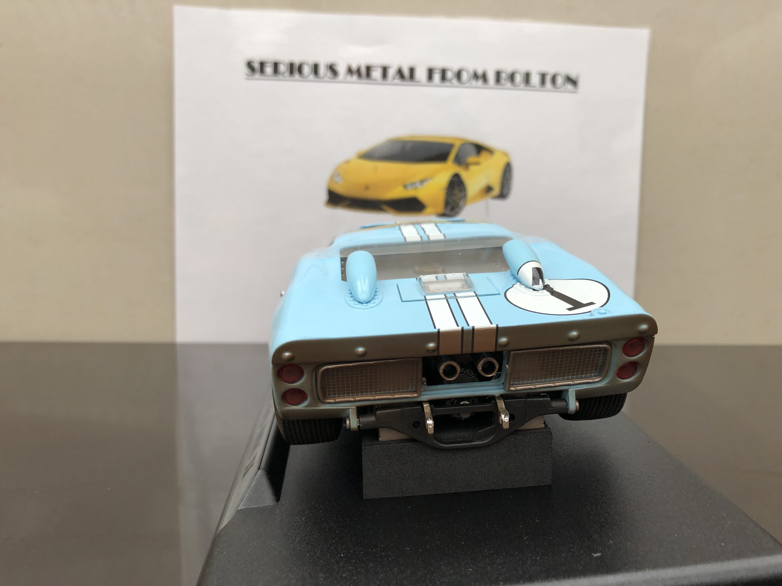 SHELBY 405 FORD GT 40 MK11 LE MANS 1966 #1 KEN MILES "END OF RACE" 1:18 - Image 4