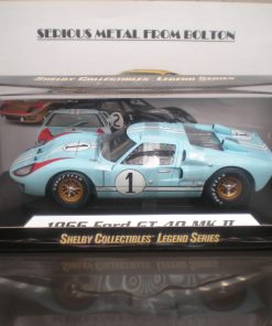 SHELBY COLLECTIBLES SHELBY 411 FORD GT 40 MK11 LE MANS 1966 #1 KEN MILES 1:18