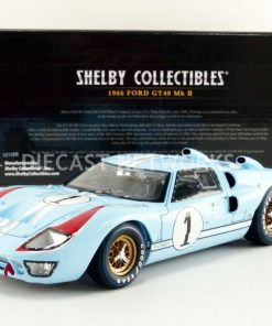 Alternative view of SHELBY COLLECTIBLES SHELBY 411 FORD GT 40 MK11 LE MANS 1966 #1 KEN MILES 1:18