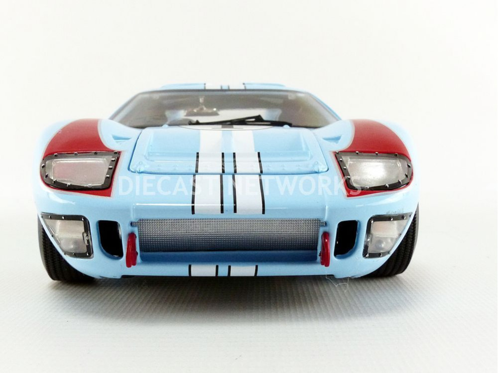 SHELBY COLLECTIBLES SHELBY 411 FORD GT 40 MK11 LE MANS 1966 #1 KEN MILES 1:18 - Image 3