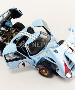 SHELBY COLLECTIBLES SHELBY 411 FORD GT 40 MK11 LE MANS 1966 #1 KEN MILES 1:18 - Image 13