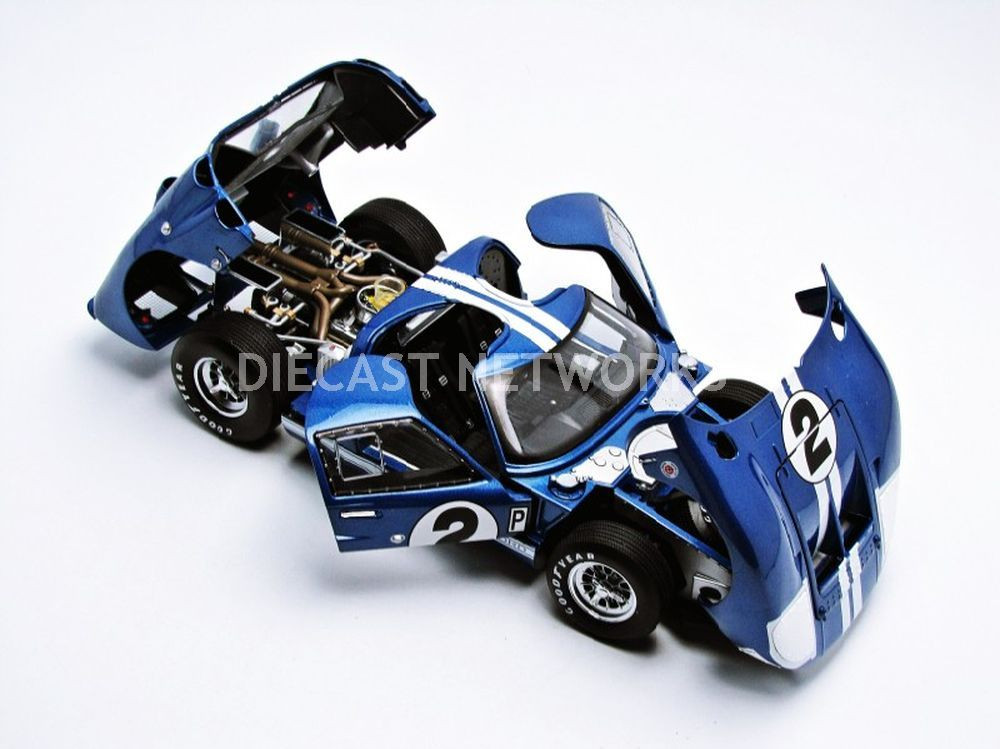 SHELBY COLLECTIBLES SHELBY 401 FORD GT 40 MK11 SEBRING 1966 BLUE #2 DAN GURNEY1:18 - Image 11