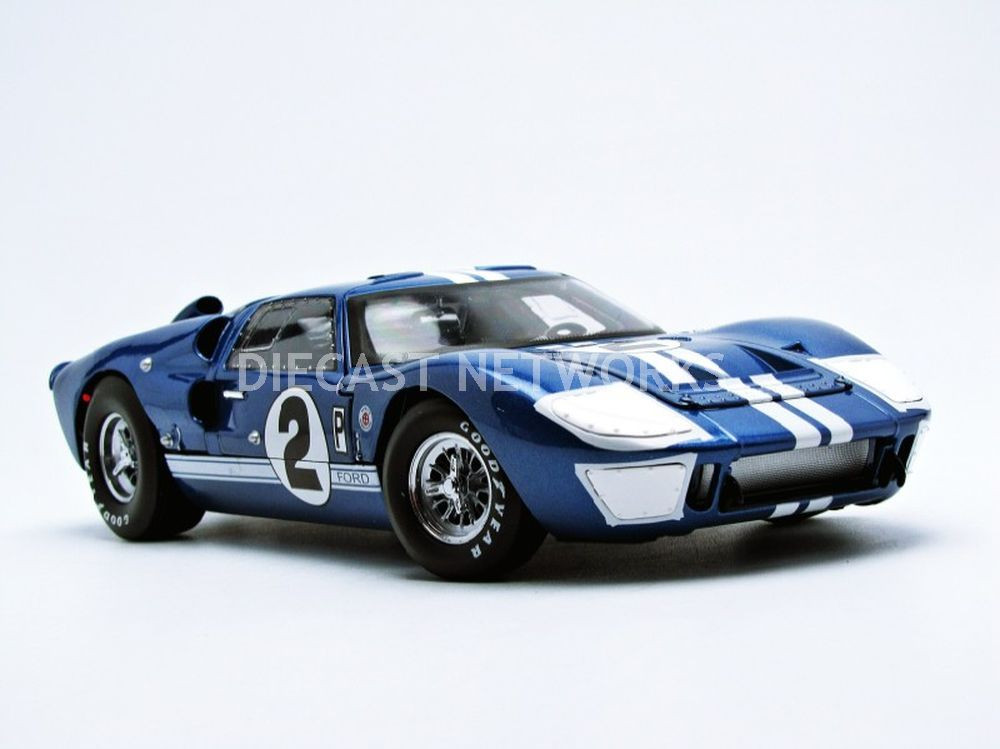 SHELBY COLLECTIBLES SHELBY 401 FORD GT 40 MK11 SEBRING 1966 BLUE #2 DAN GURNEY1:18 - Image 7