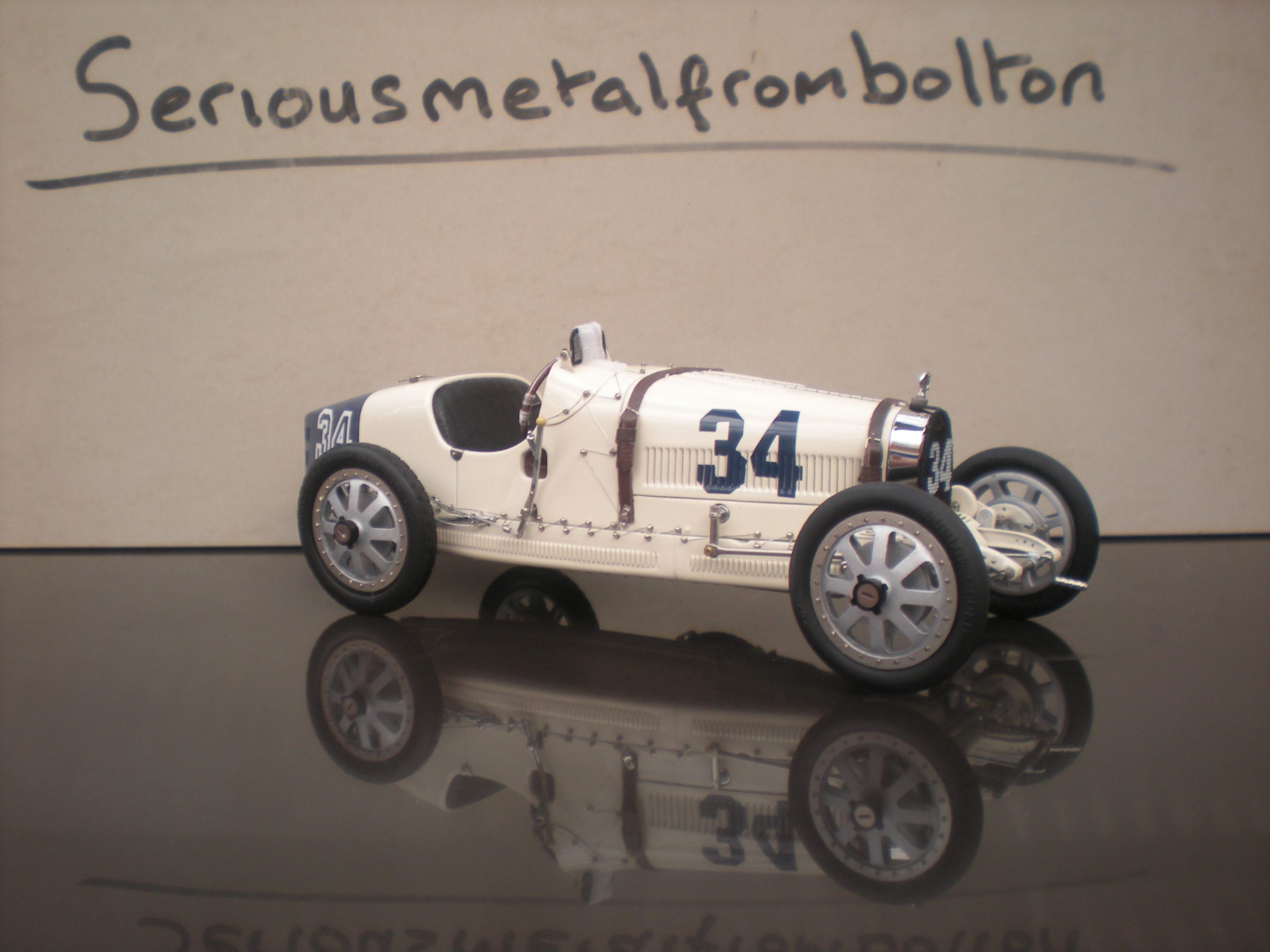 CMC M-100-006 Bugatti T35 National Colour Project USA White & Blue #34 LIMITED EDITION 1:18 SCALE - Image 9