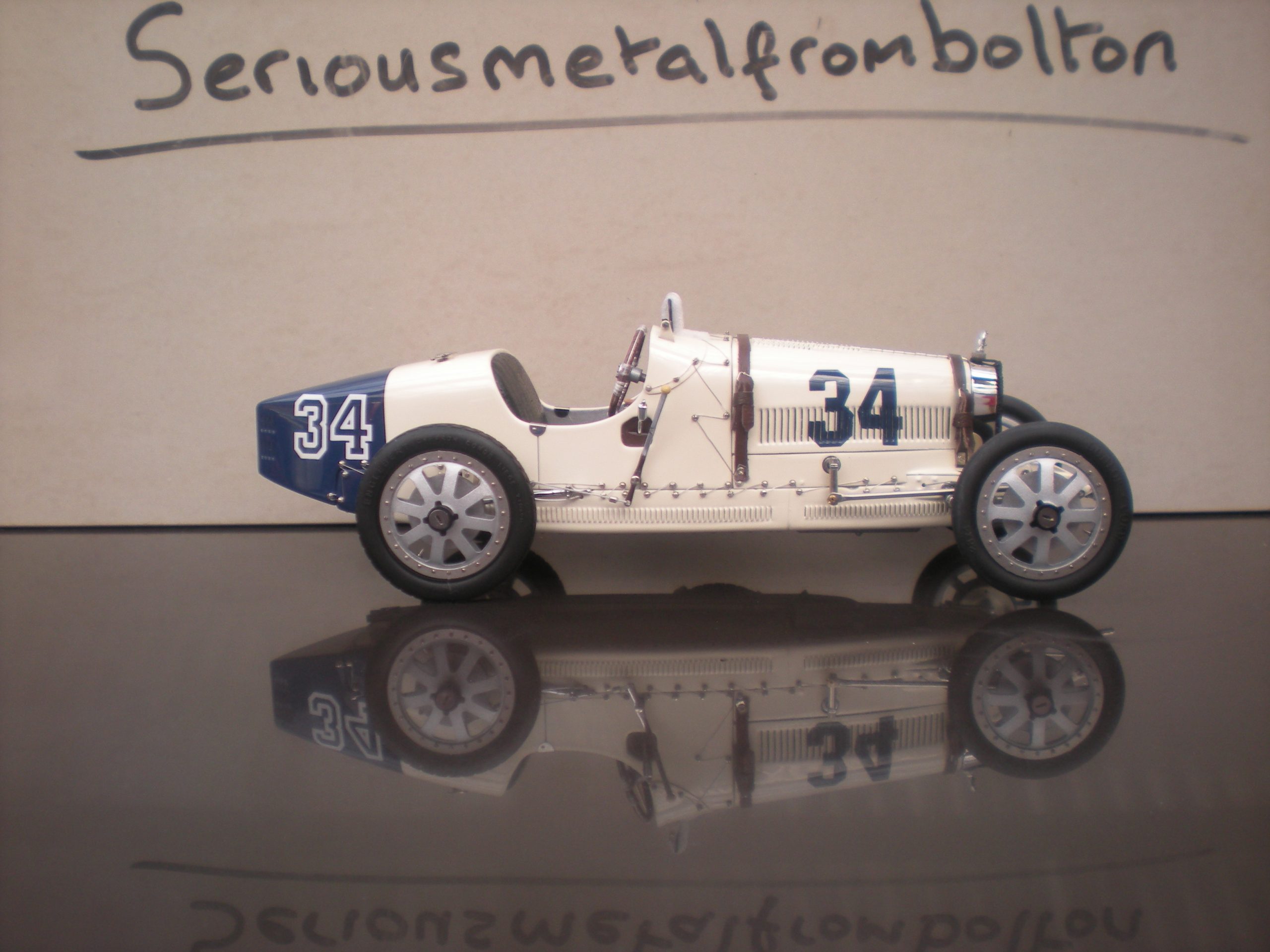 CMC M-100-006 Bugatti T35 National Colour Project USA White & Blue #34 LIMITED EDITION 1:18 SCALE - Image 8