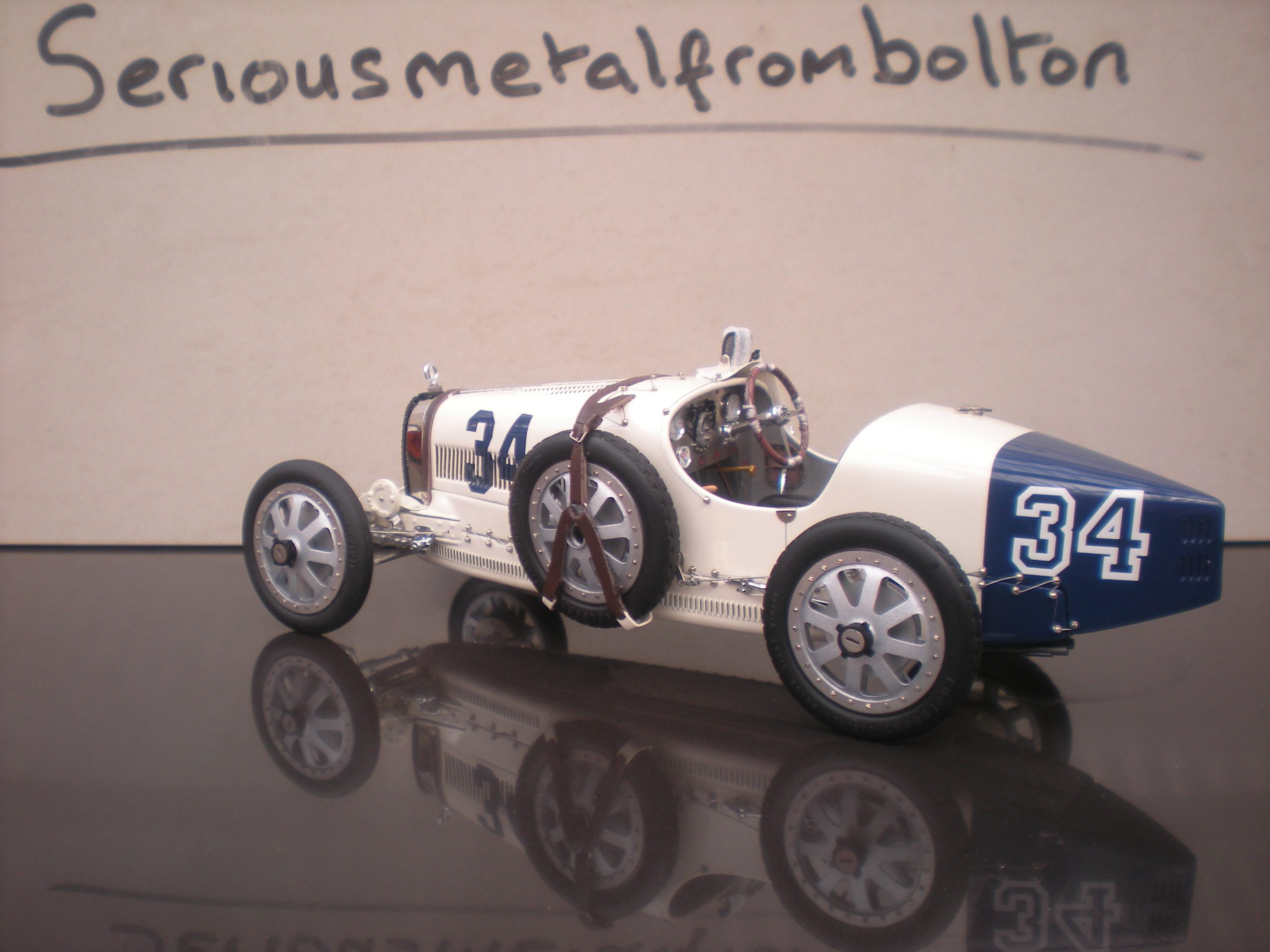 CMC M-100-006 Bugatti T35 National Colour Project USA White & Blue #34 LIMITED EDITION 1:18 SCALE - Image 5