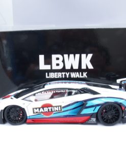 Alternative view of AUTOART 79185 LAMBORGHINI AVENTADOR LIBERTY WALK 2017 MARTINI LIVERY 1:18