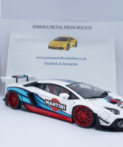 AUTOART 79185 LAMBORGHINI AVENTADOR LIBERTY WALK 2017 MARTINI LIVERY 1:18 - Image 9