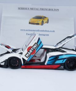 AUTOART 79185 LAMBORGHINI AVENTADOR LIBERTY WALK 2017 MARTINI LIVERY 1:18 - Image 4