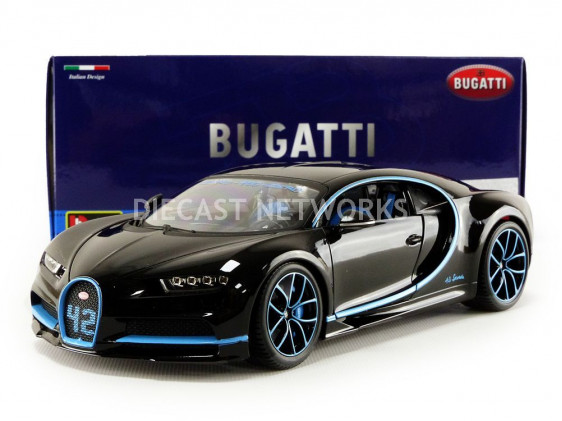 BBURAGO 11040BK BUGATTI CHIRON WORLD RECORD 2017 1:18
