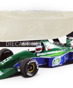 Alternative view of MINICHAMPS 510911801 JORDAN 191 F1 GP BELGIUM 1991 #32 MICHAEL SCHUMACHER 1:18